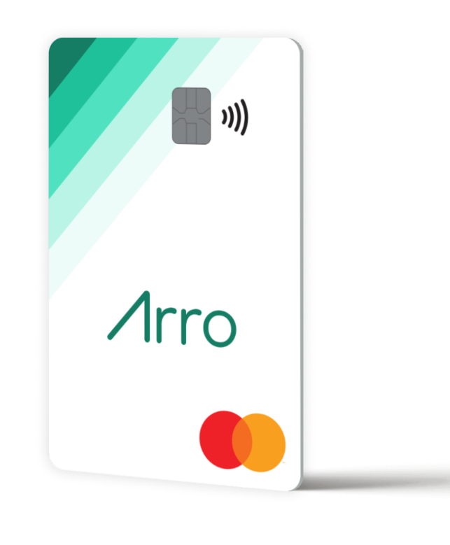Arro Credit Card Facing Left