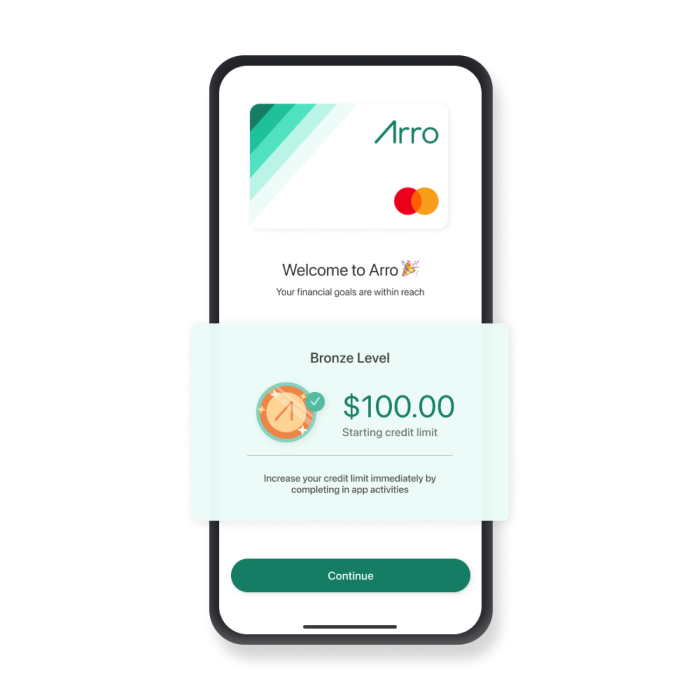 Arro App on iPhone displaying credit amount available